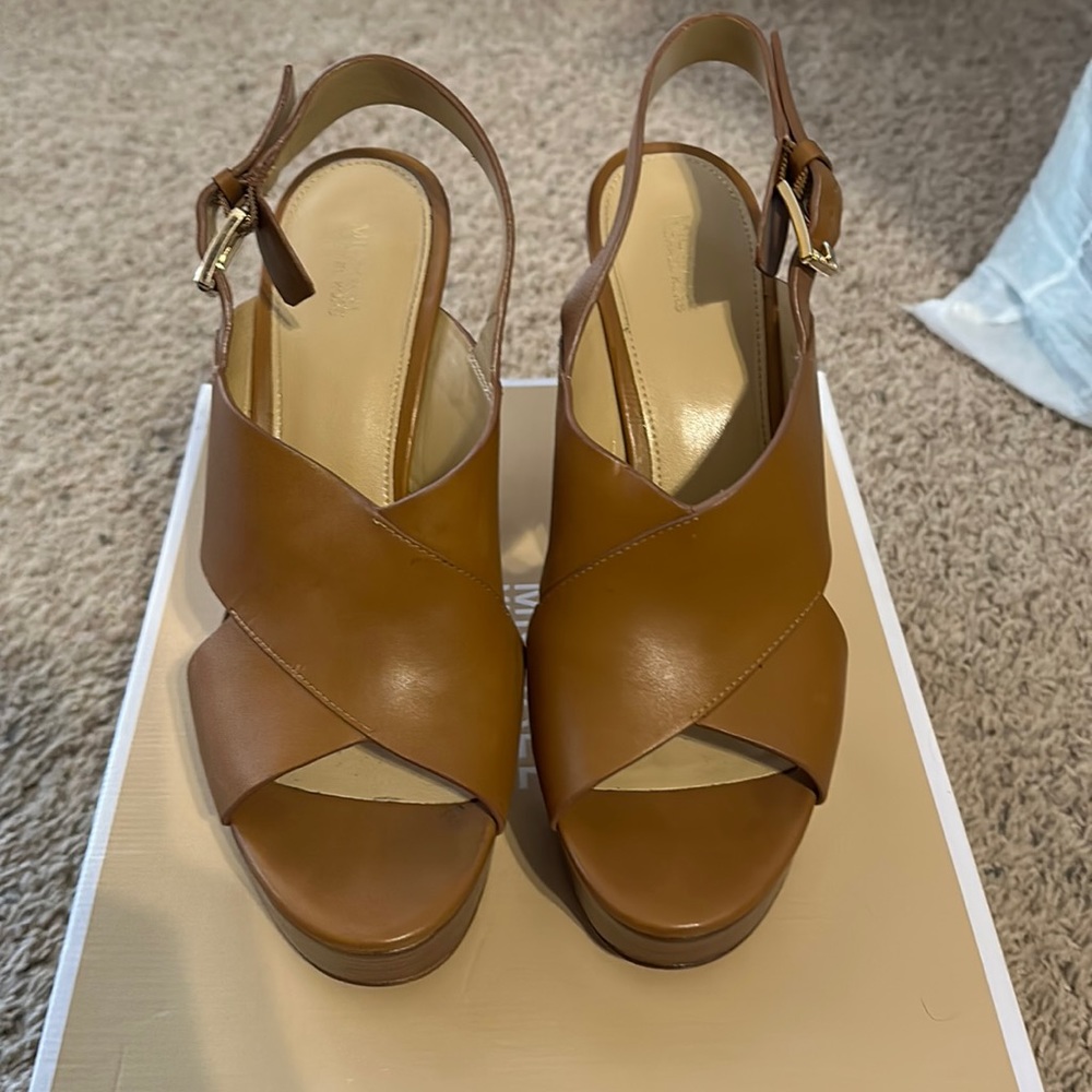 Tan Michael Kors heels